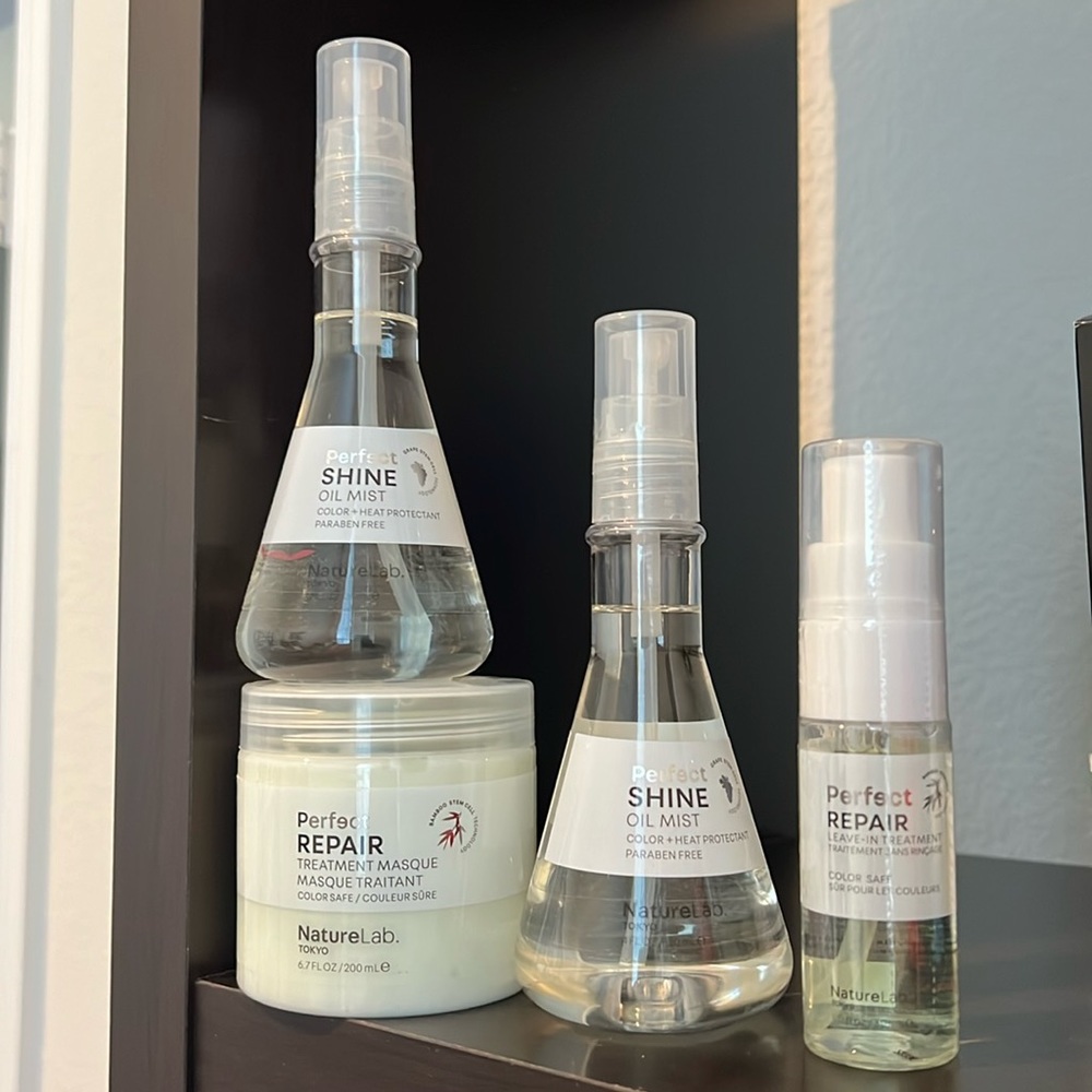 Nature Lab Bundle: 2 Oil Mist, Trmt Mask and Leave In Treatment